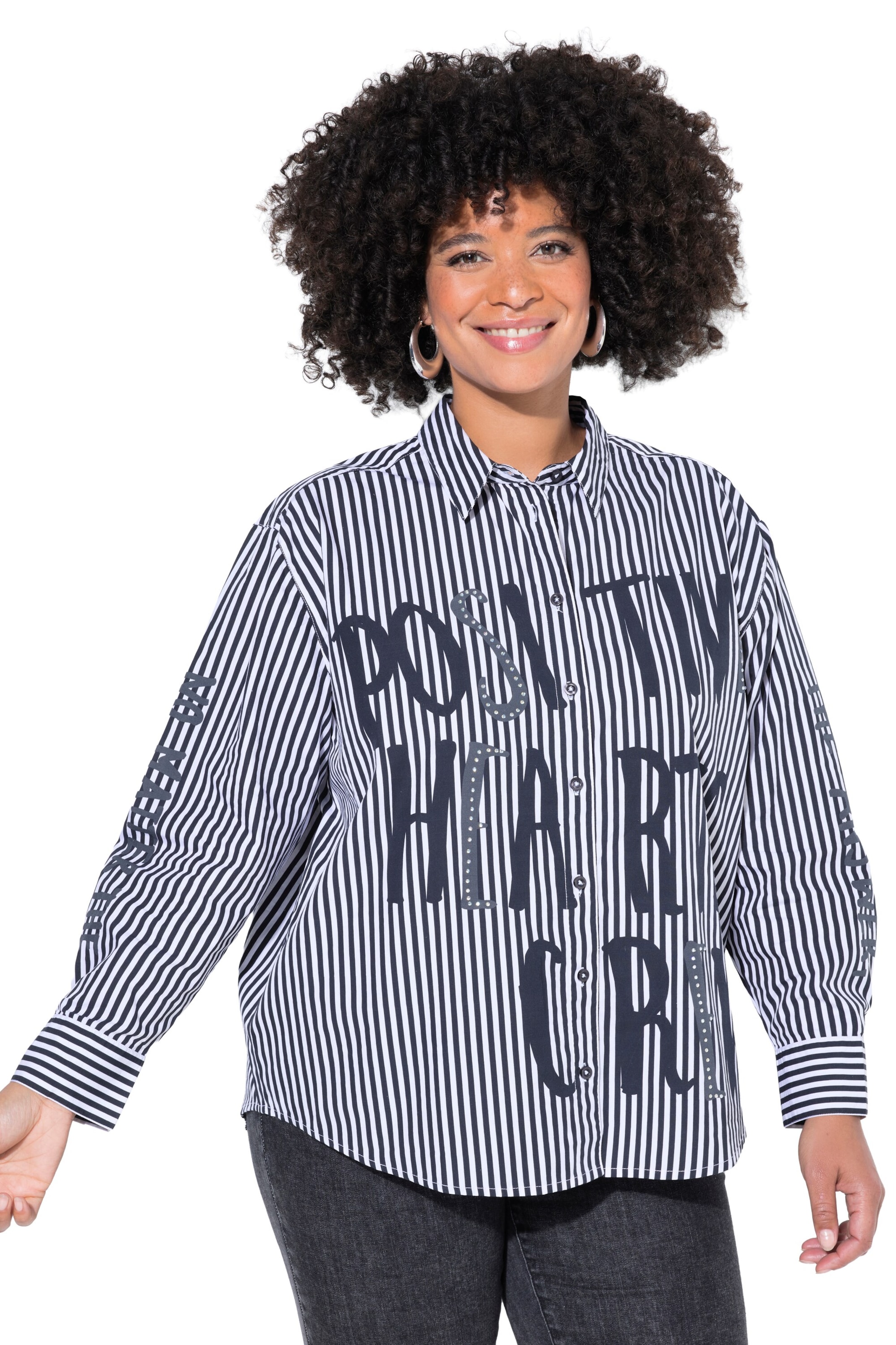 Angel of Style Bluse in Blau: Vorderseite