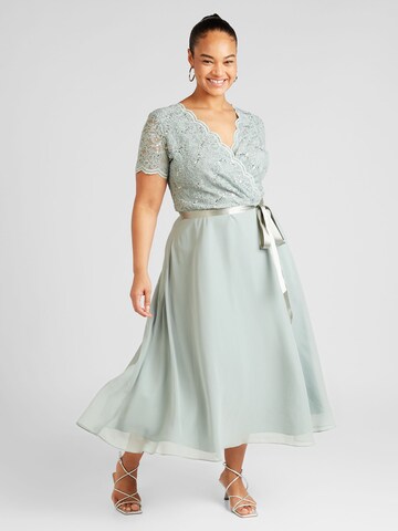 SWING Curve Cocktail Dress in Green