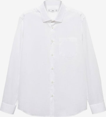 MANGO MAN Regular fit Button Up Shirt 'Pecchi' in White: front