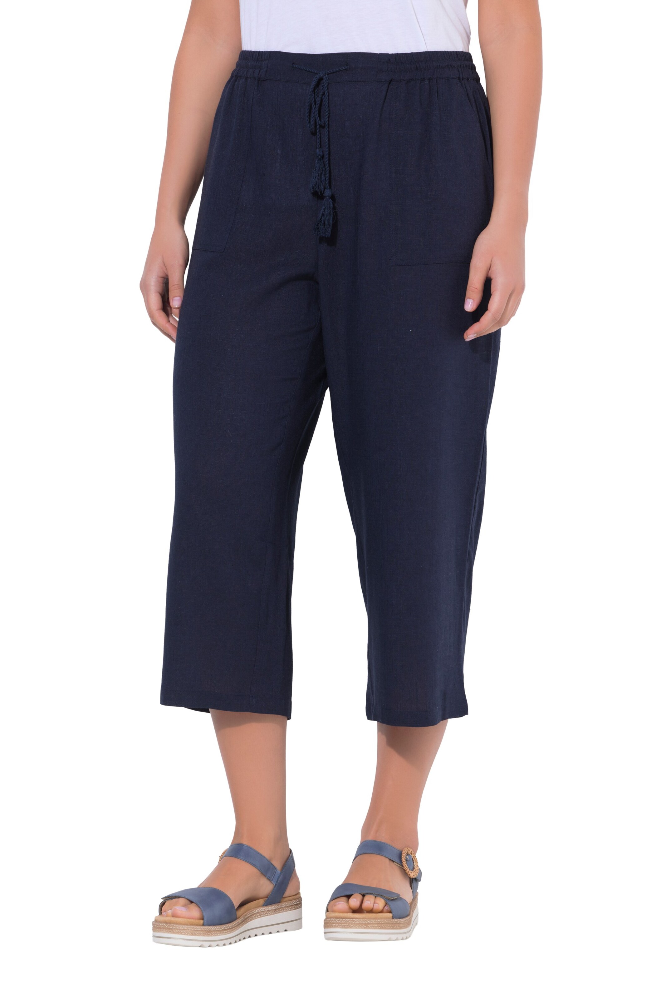 Ulla Popken Regular Hose in Blau: Vorderseite