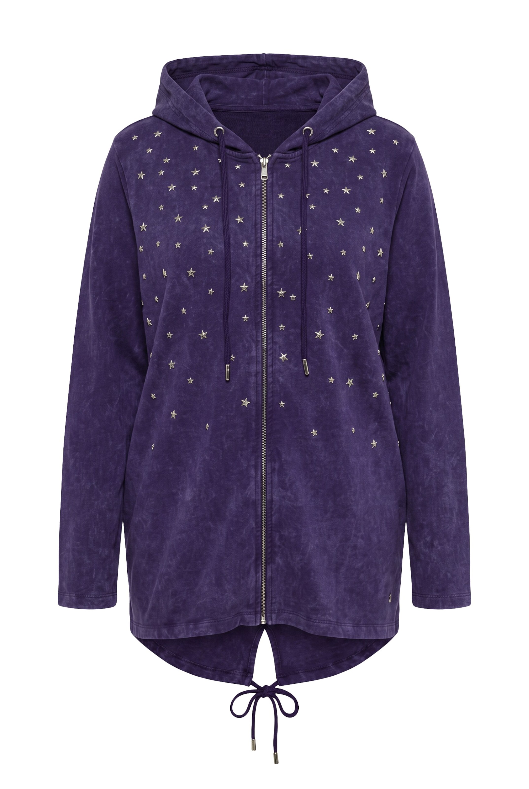 MIAMODA Sweatvest in Lila: voorkant