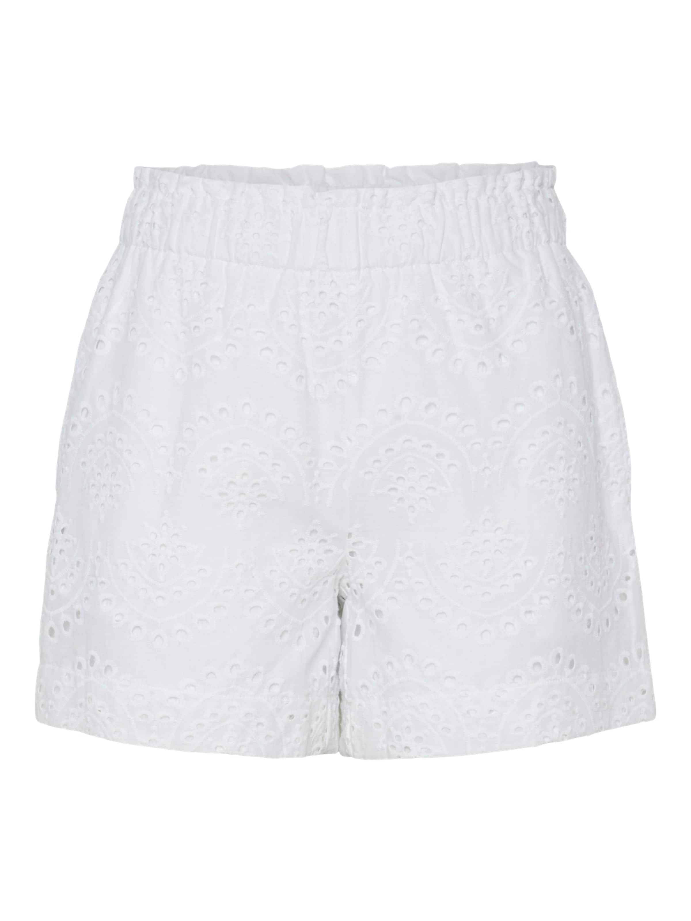 Pantaloni 'PCVilde' di PIECES in bianco: frontale