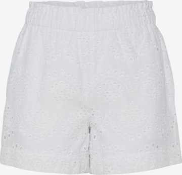 PIECES Broek 'PCVilde' in Wit: voorkant