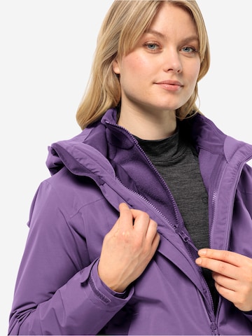 JACK WOLFSKIN Funktionsfleecejacke 'MOONRISE' in Lila