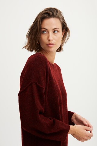 Fransa Knit dress in Red