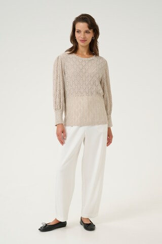 Kaffe Schlupfbluse 'Tio' in Beige
