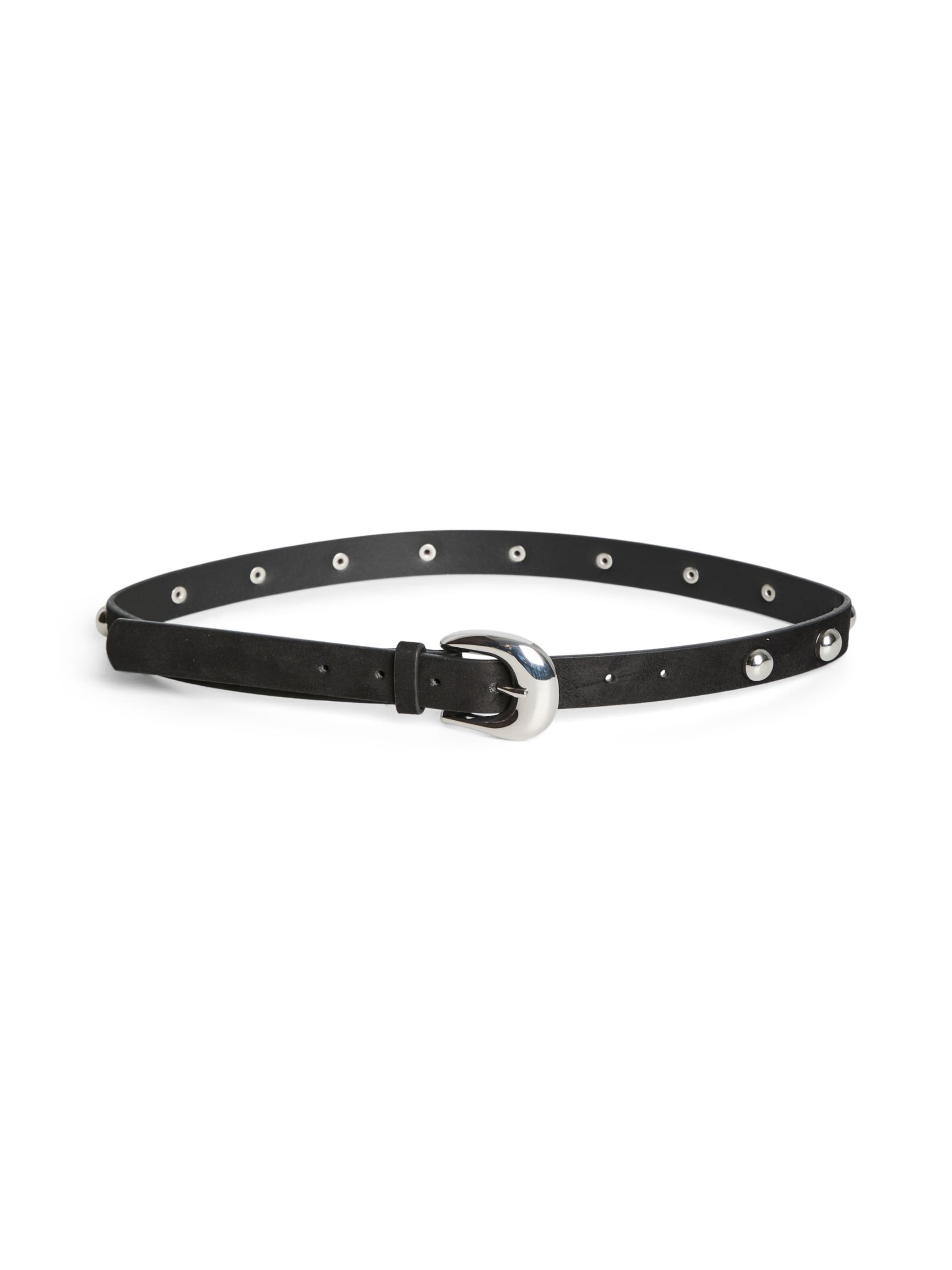 Ceinture 'PCGessica' PIECES en noir : devant