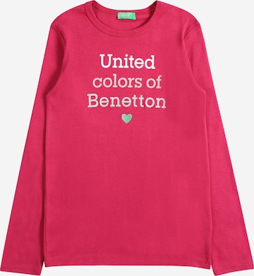 UNITED COLORS OF BENETTON Shirt in Pink: predná strana