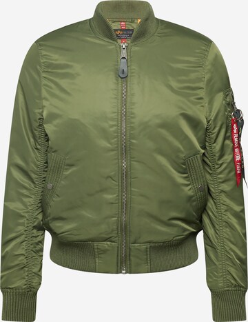 ALPHA INDUSTRIES Tussenjas in Groen: voorkant