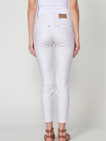 KOROSHI - Slimfit Calças de ganga em branco