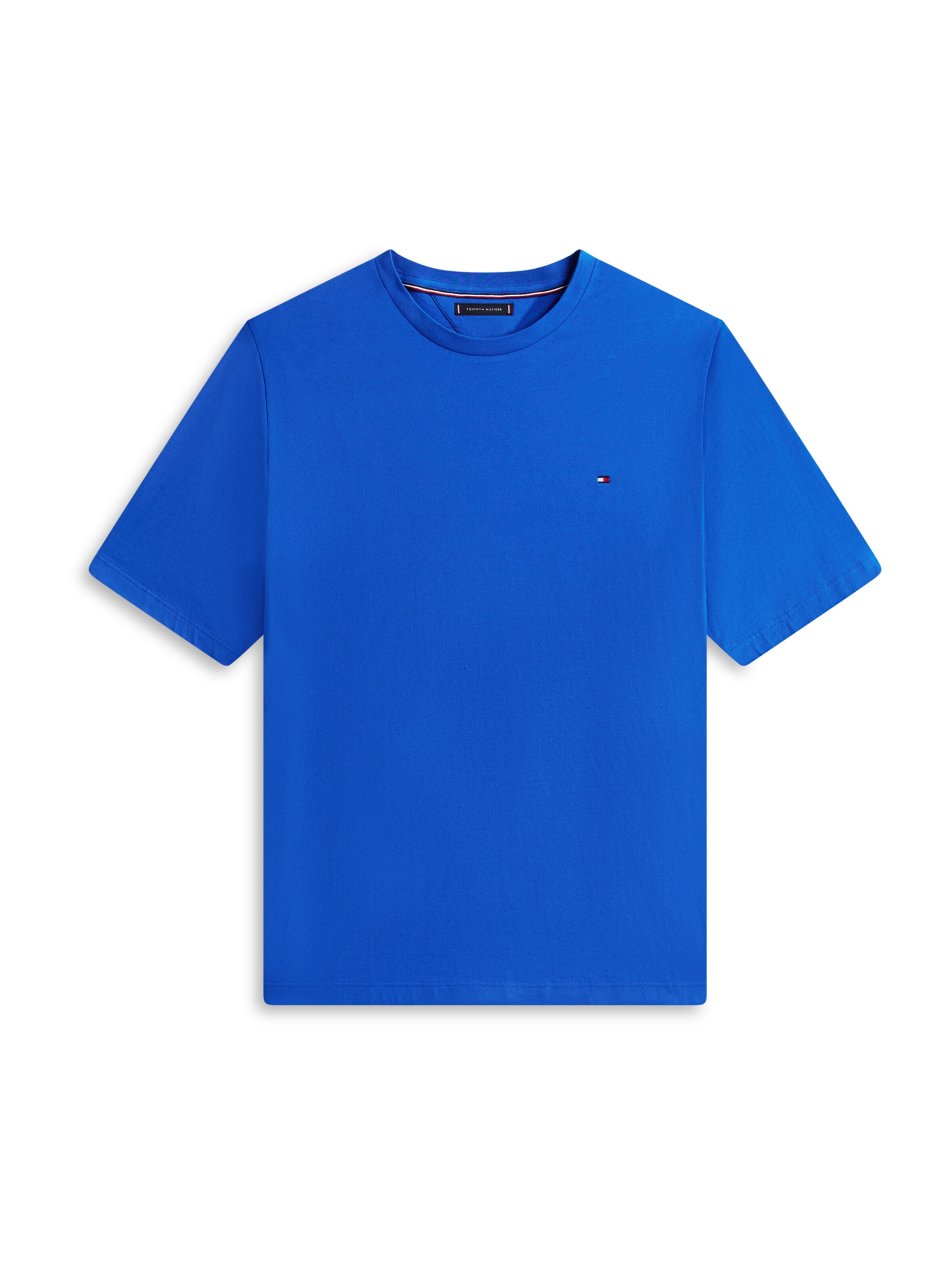 T-Shirt 'ESS SEASONAL' Tommy Hilfiger Big & Tall en bleu : devant