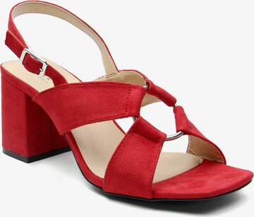 Celena Sandalen met riem 'Christel' in Rood