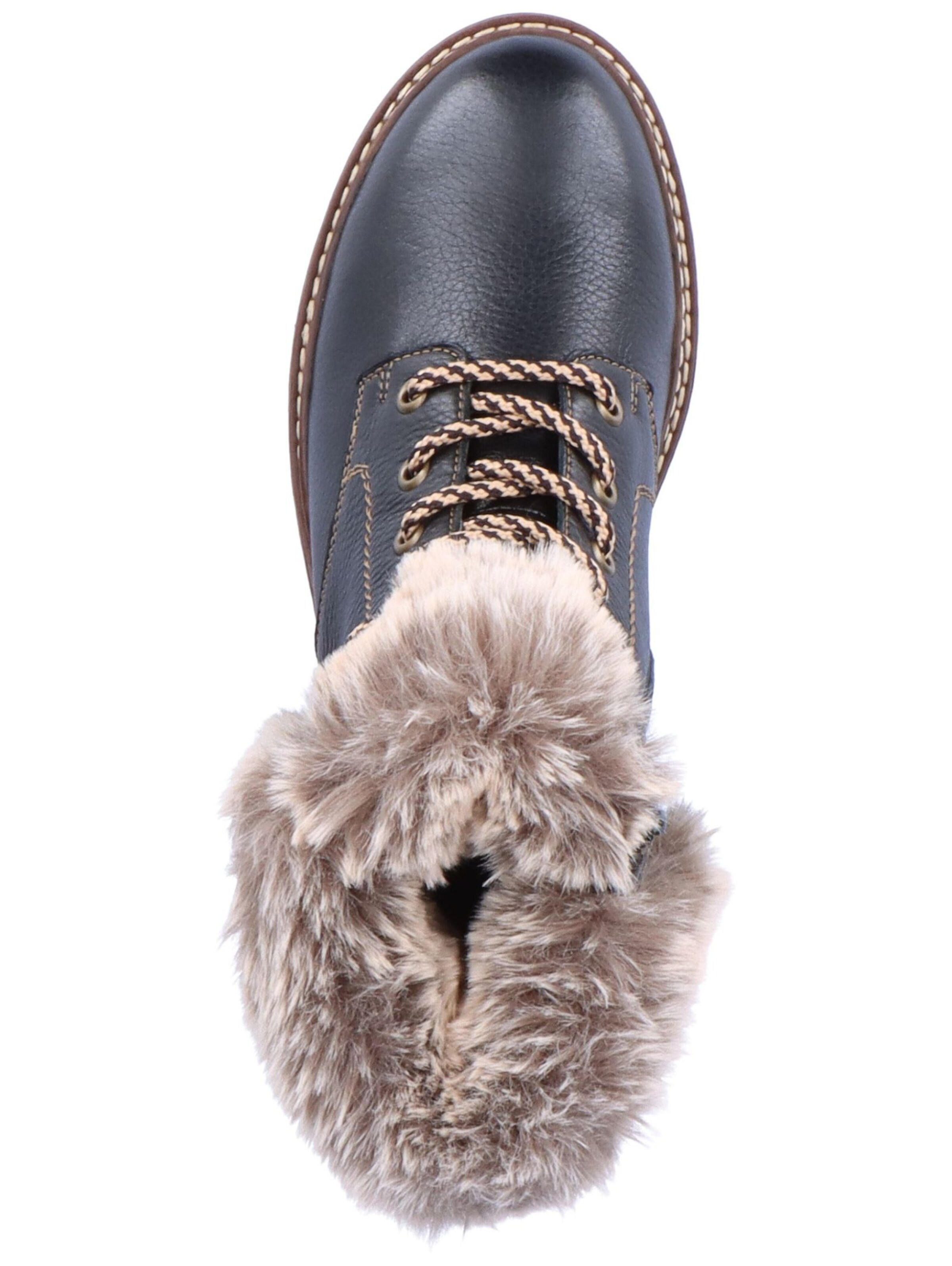 REMONTE Schnürstiefelette in Schwarz