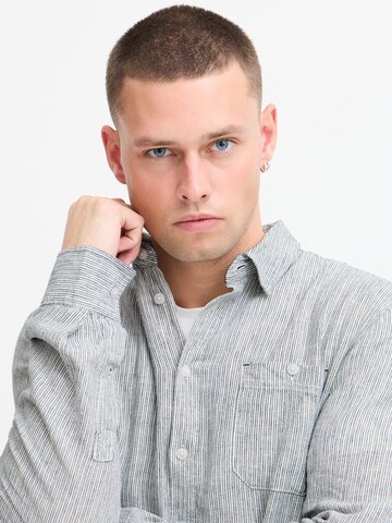 BLEND Regular fit Button Up Shirt ' BHBobby Shirt stripe ' in Blue