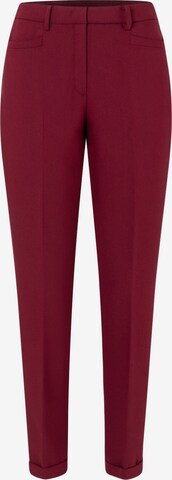 MORE & MORE Pleated Pants 'Hedy' in Red: front