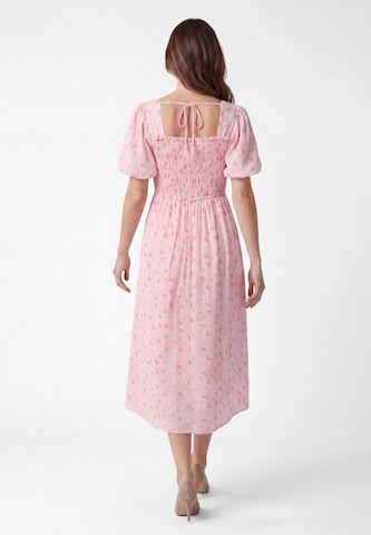 Usha - Vestido 'Floral' em rosa