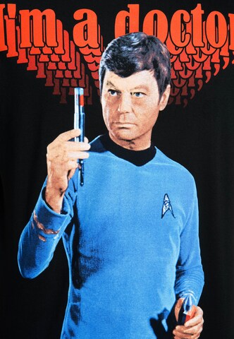 LOGOSHIRT Shirt 'I'm A Doctor Not A Bricklayer' in Black