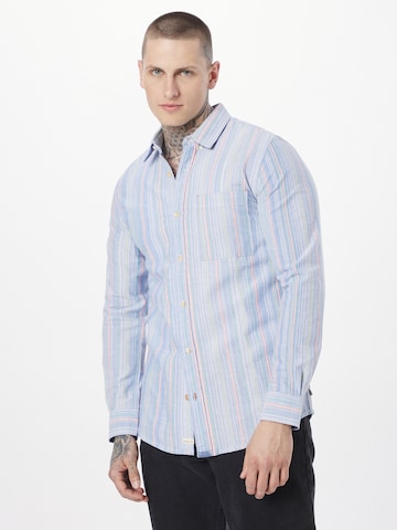 SCOTCH & SODA Regular fit Overhemd in Blauw: voorkant