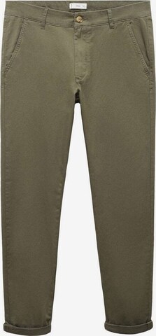 MANGO TEEN Slim fit Pants 'Chinok' in Green: front