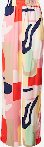 rožinė NÜMPH Plačios klešnės Kelnės 'Ulrika': priekis