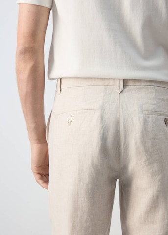 MANGO MAN Slim fit Chino Pants 'Oyster' in Beige