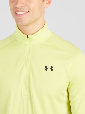 UNDER ARMOUR Functioneel shirt 'Tech' in Geel