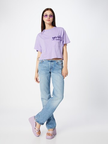 T-shirt UNITED COLORS OF BENETTON en violet