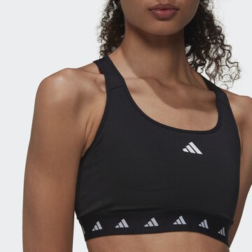 ADIDAS PERFORMANCE Bustier Športni nederček 'Powerreact Training Medium-support Techfit' | črna barva