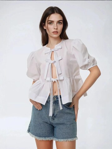 Camicia da donna di Hiccup in bianco: frontale
