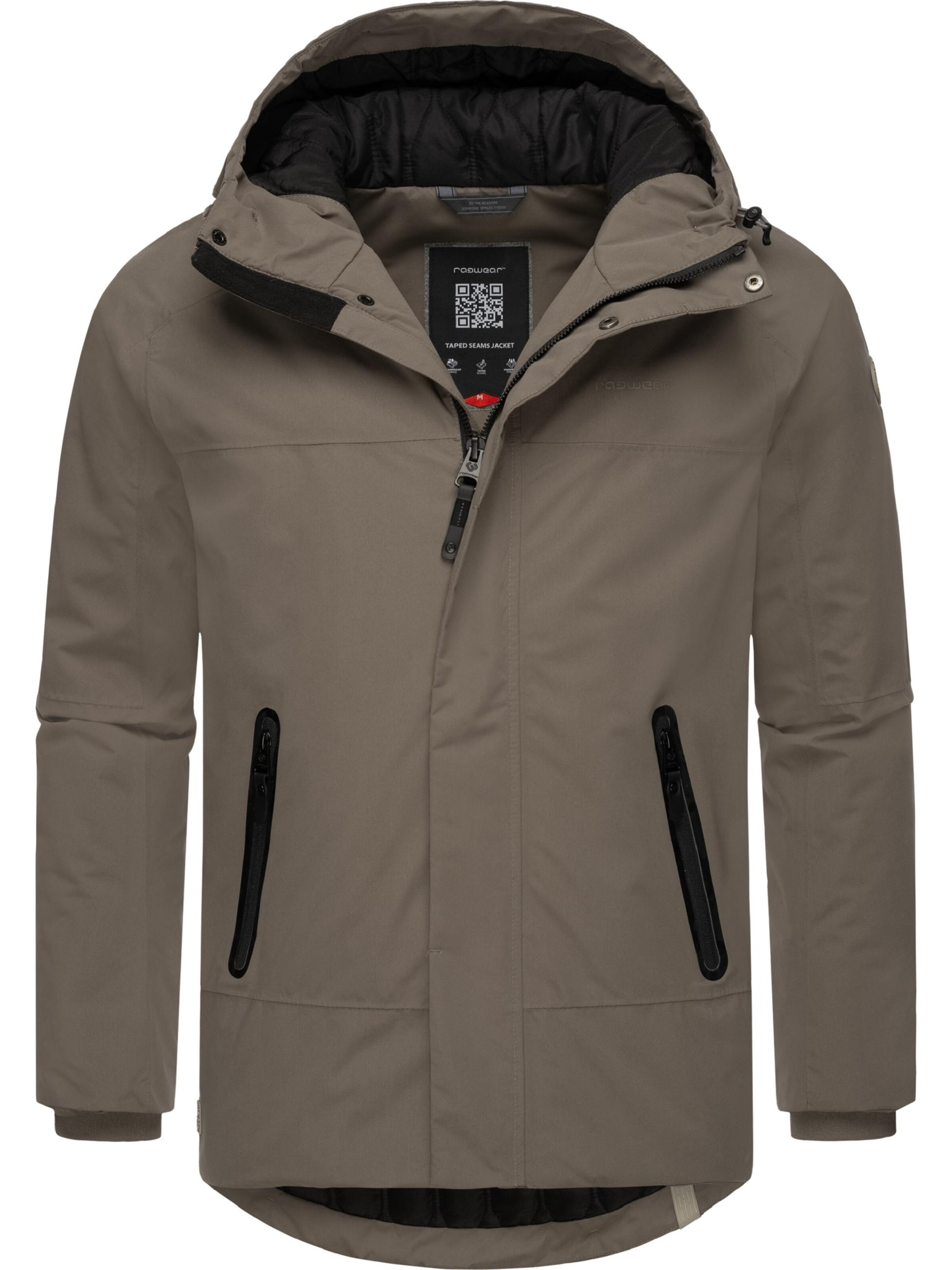Ragwear Winter Jacket 'Hatar' in Brown