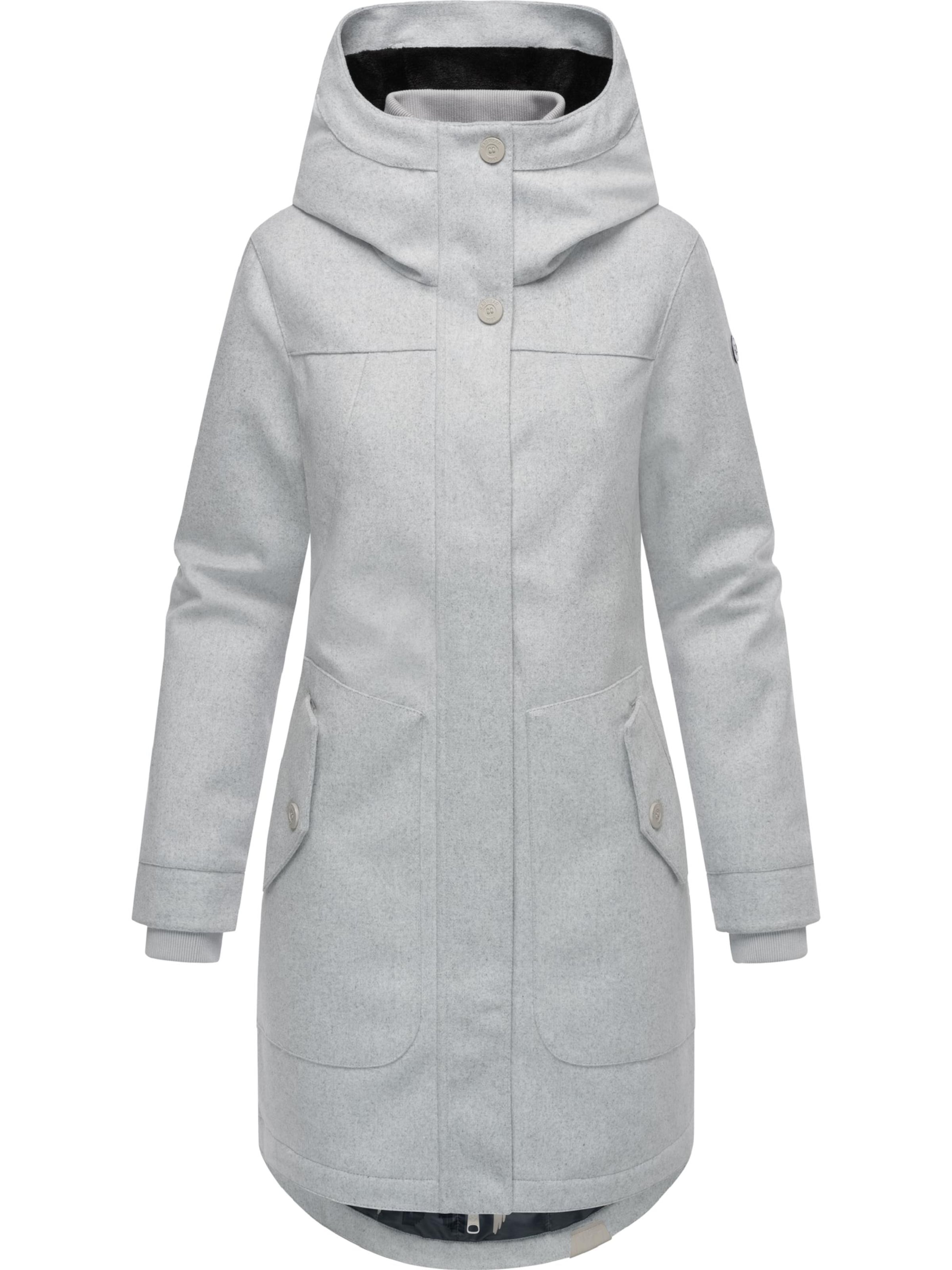 Ragwear Mantel 'Jannisa' in Grau: Vorderseite