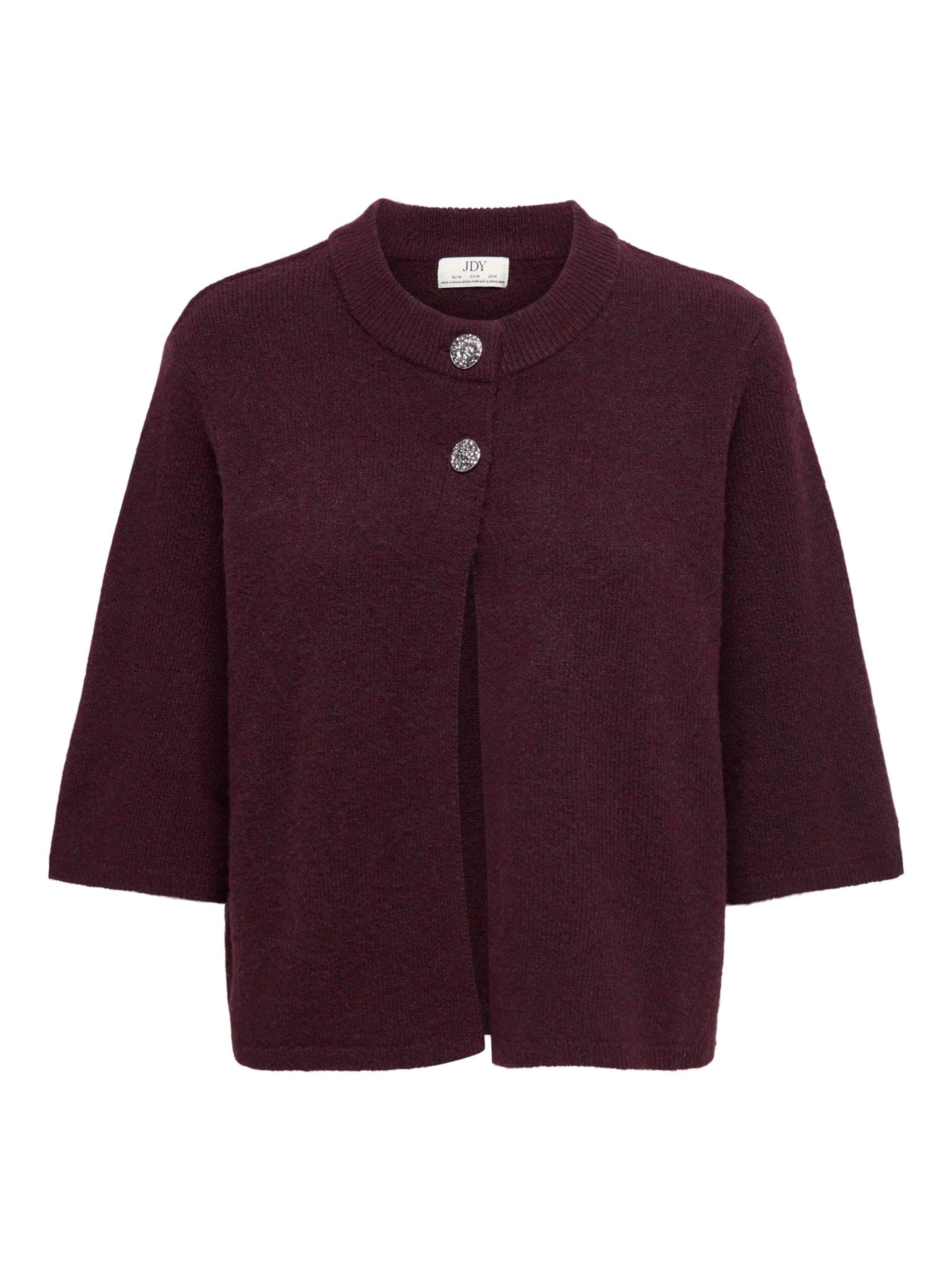 JDY Gebreid vest 'JDYSuper' in Lila: voorkant