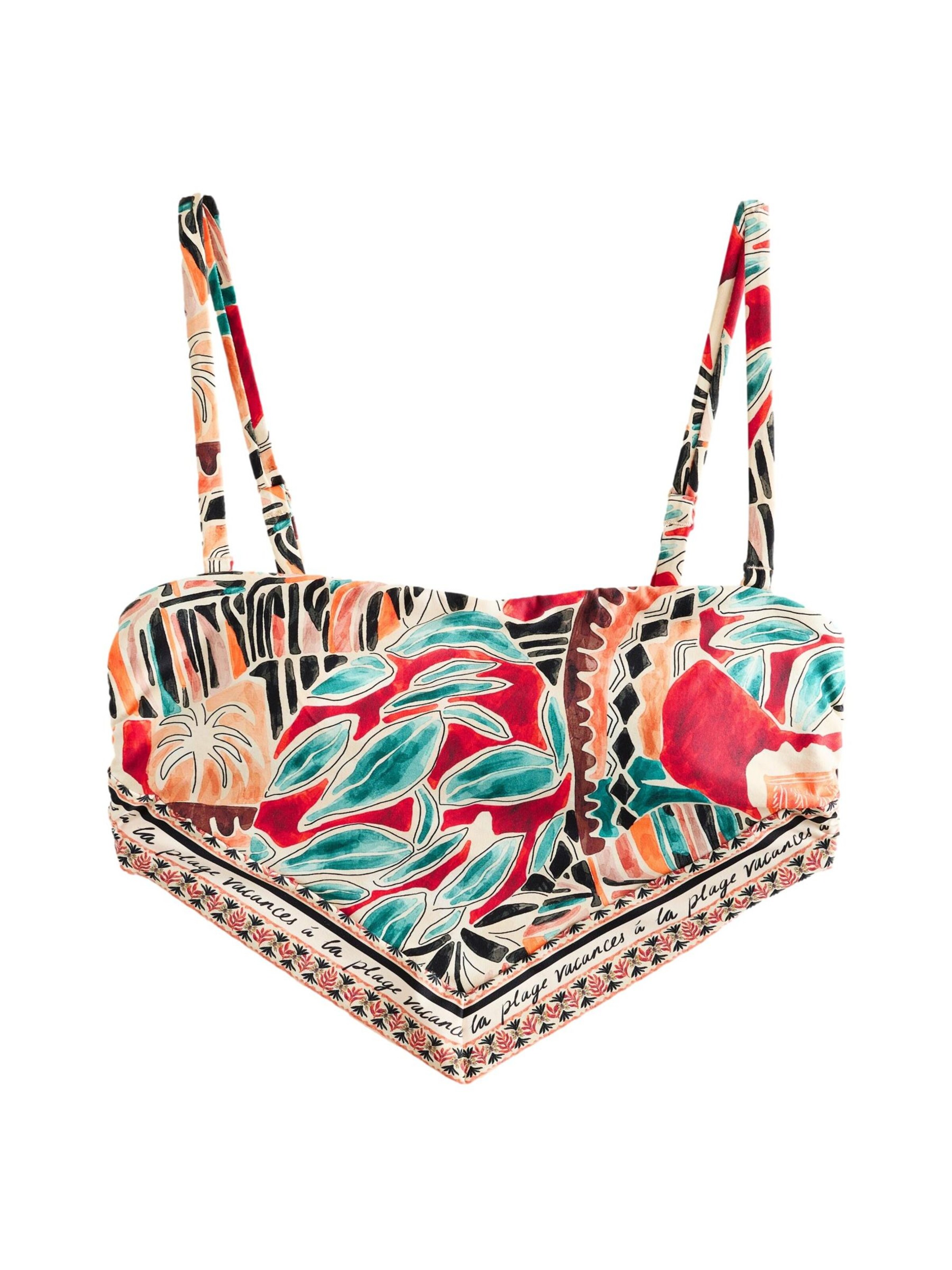 Next Bandeau Bikinitop in Mischfarben: Vorderseite