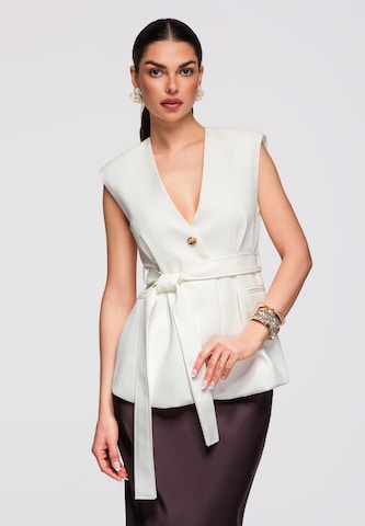Ombre Weste 'OW-VE-E0001' in Beige: Vorderseite