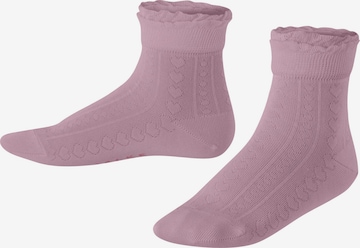 FALKE Socken 'Romantic Net' in Pink: Vorderseite