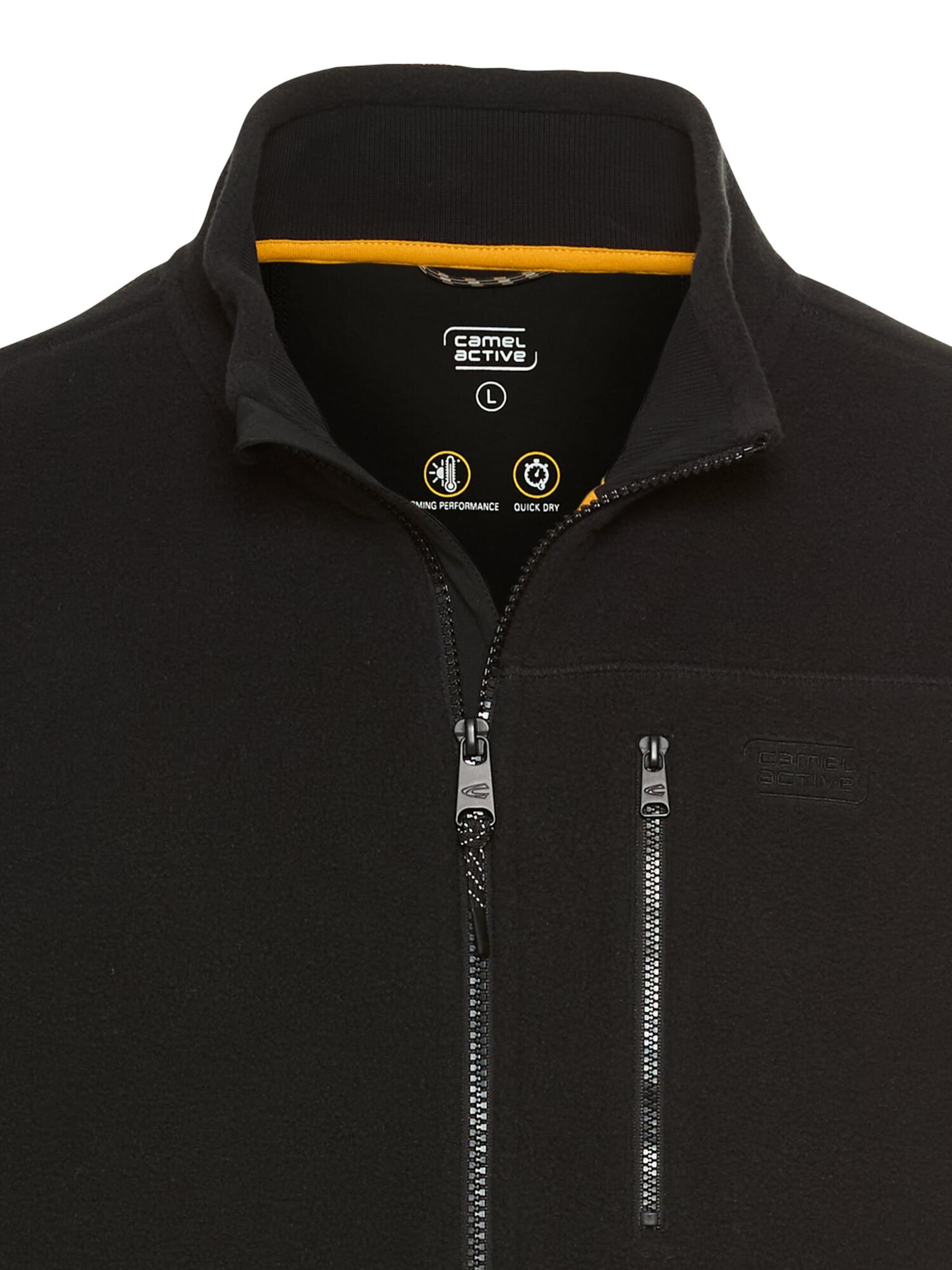 CAMEL ACTIVE Fleece Jacket in Black