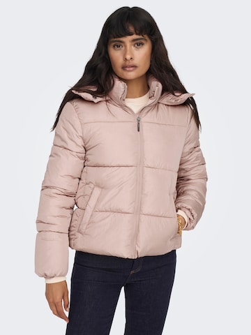 ONLY Зимняя куртка 'Callie' в Ярко-розовый: спереди