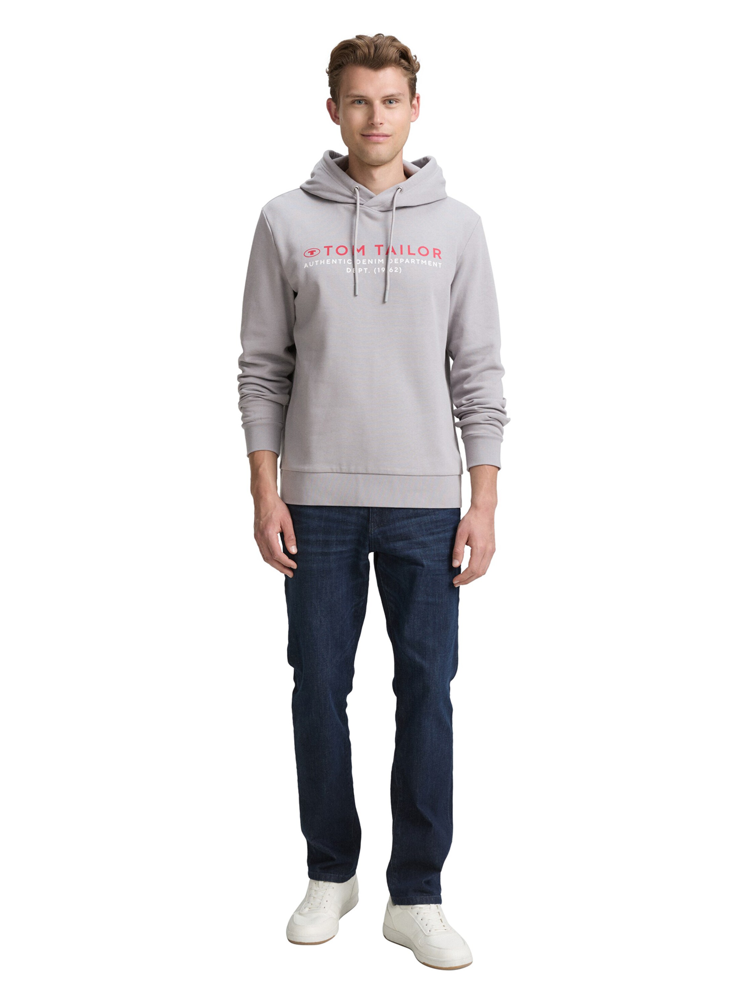TOM TAILOR Sweatshirt in Grey