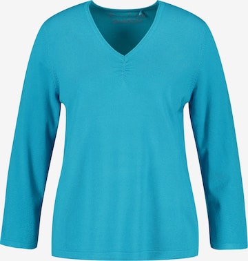 SAMOON Sweater in Blue: front