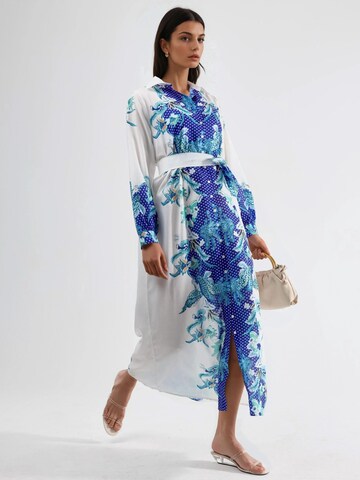 MSN Collection Midi Kleid in Weiß