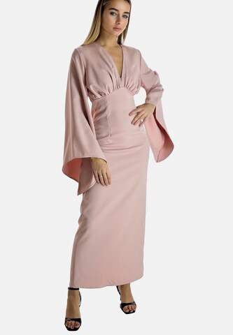 Robe de soirée Elara en rose