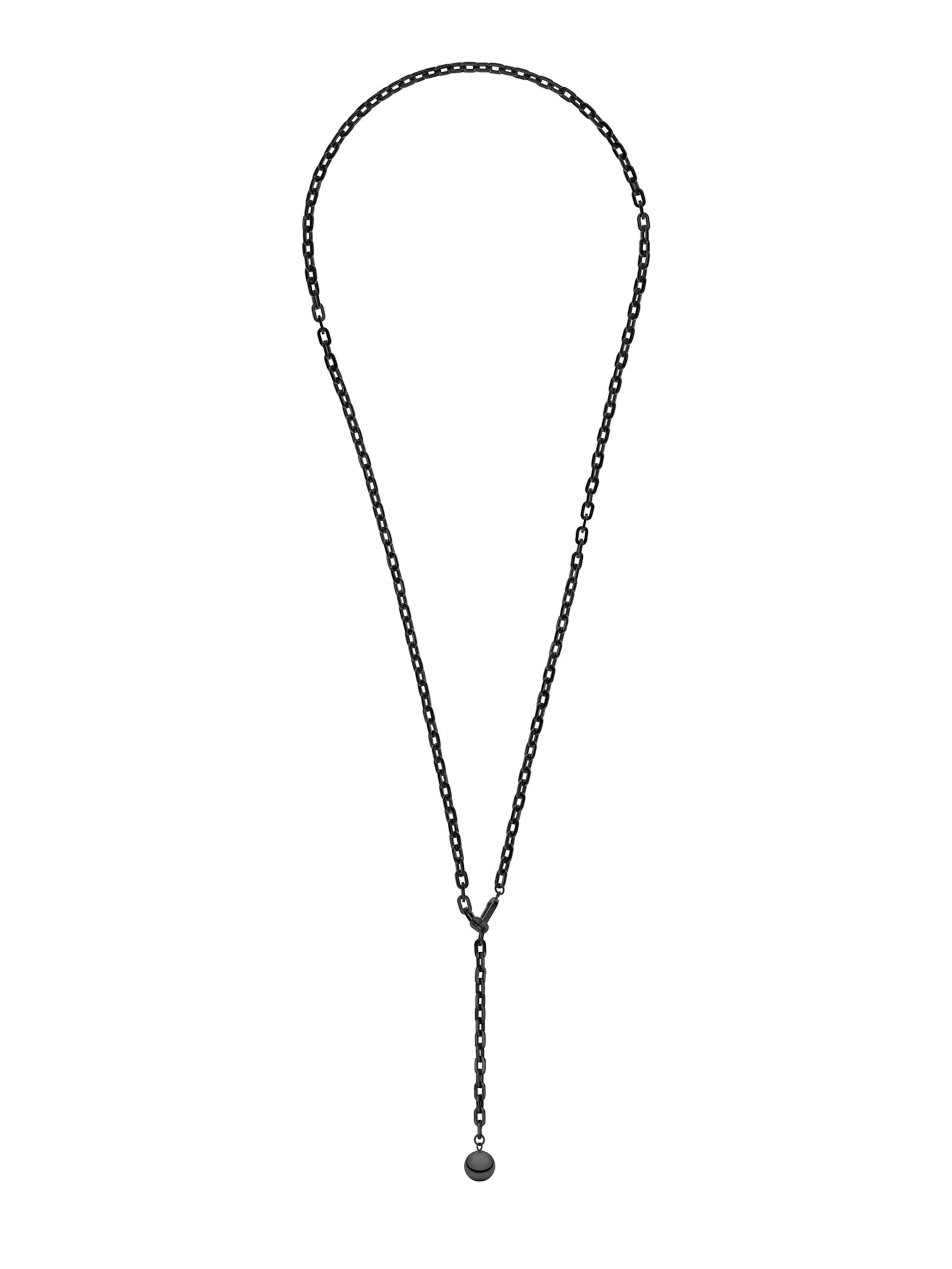 Liebeskind Berlin Kette in Schwarz: Vorderseite