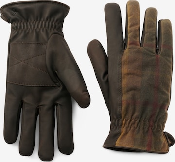 Fawler Full finger gloves 'Alloy' in Brown: front