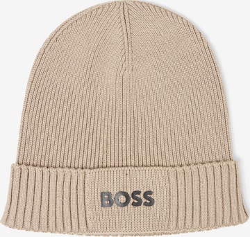 BOSS Mütze ' Asic ' in Beige: Vorderseite