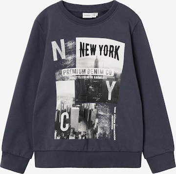 NAME IT Sweatshirt 'Stobias' in Blau: predná strana