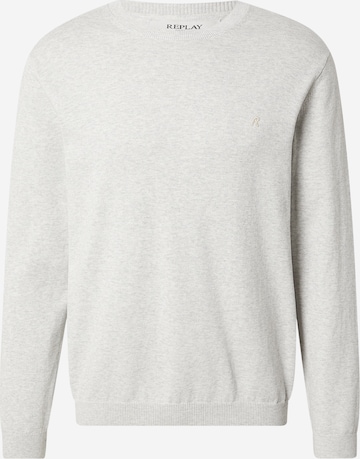 Pull-over REPLAY en gris : devant