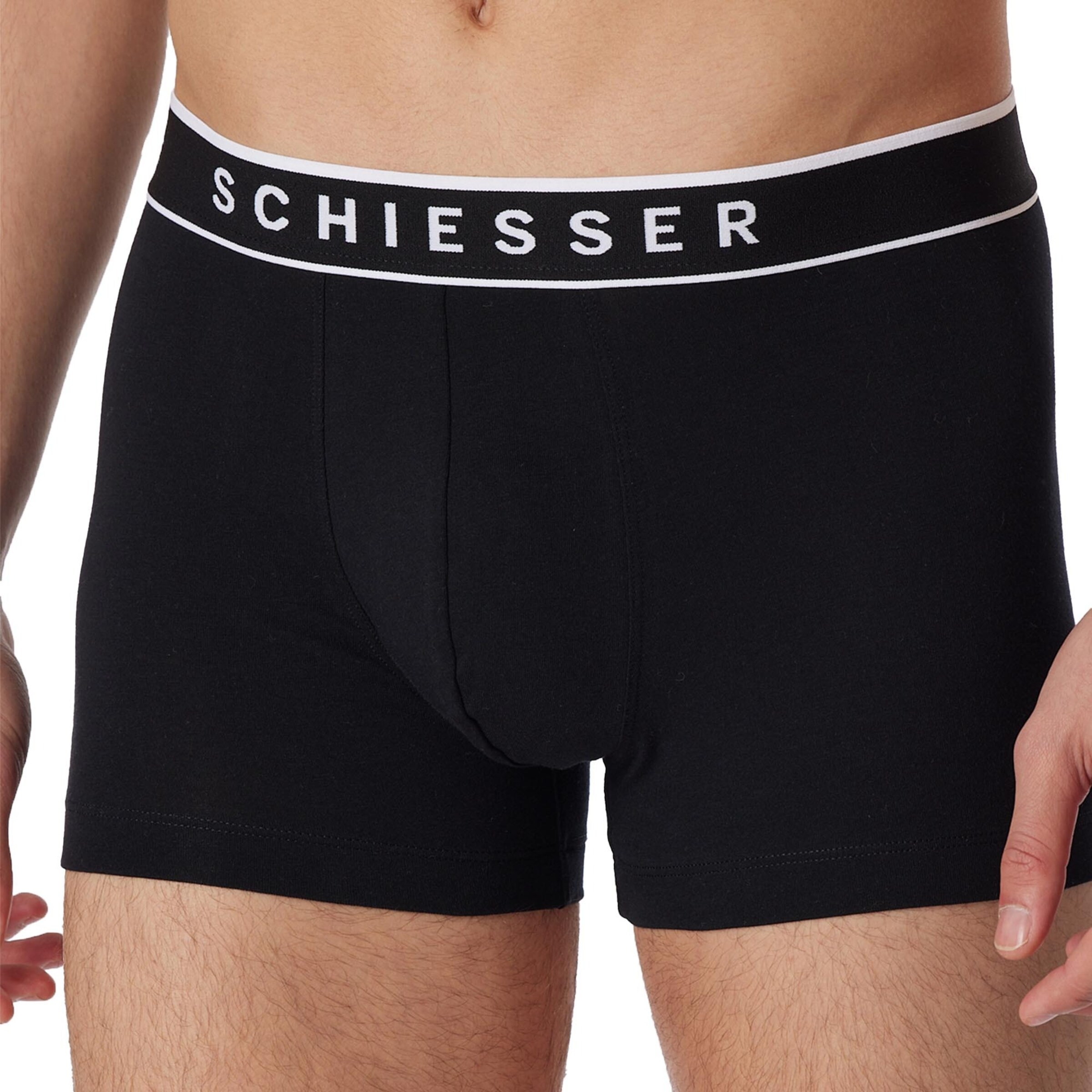 SCHIESSER Boksershorts i sort: forside