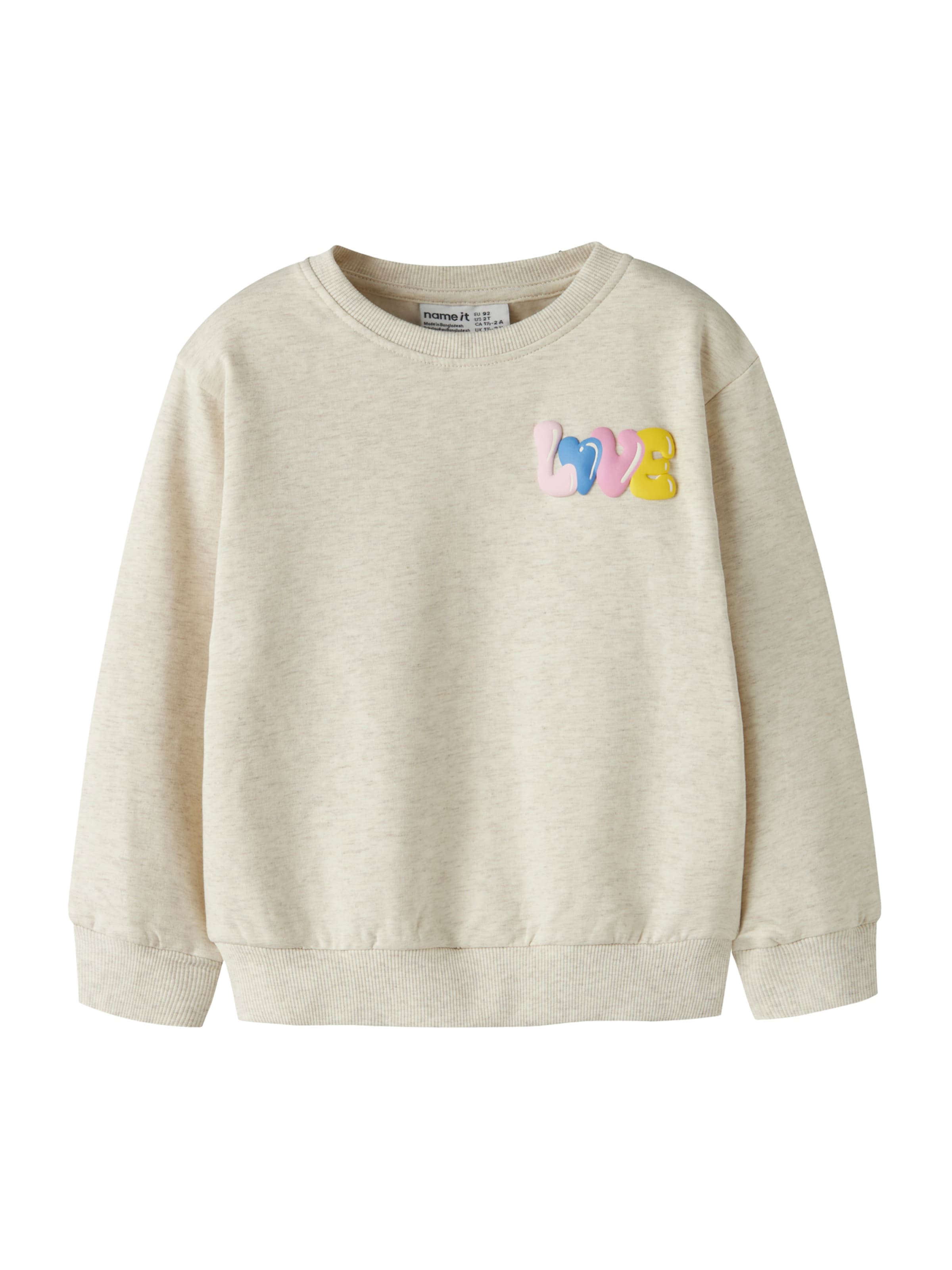 Sweat-shirt 'NMFLUKA' NAME IT en beige : devant