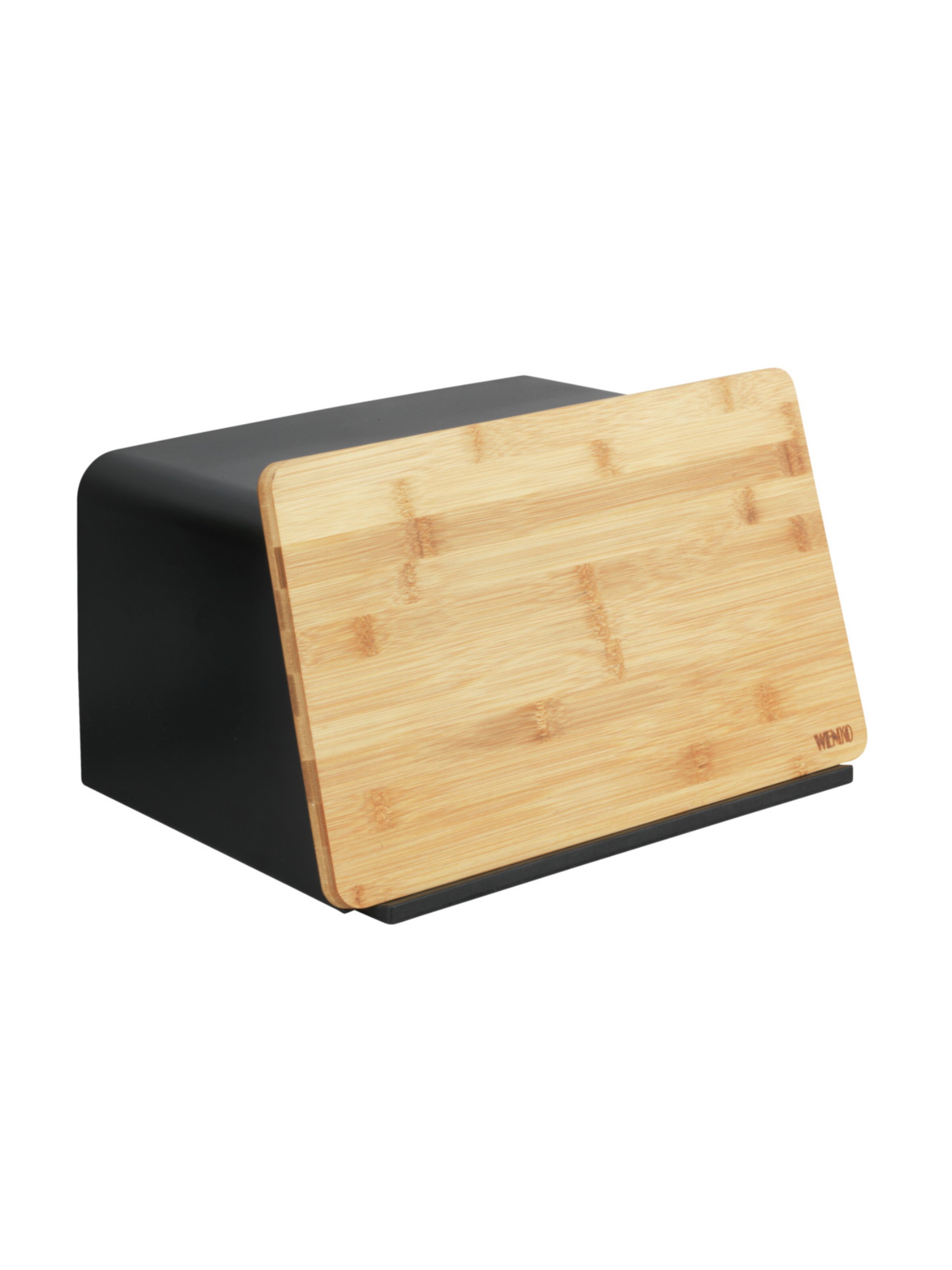 Wenko Brotkasten 'Kubo' in Schwarz: Vorderseite