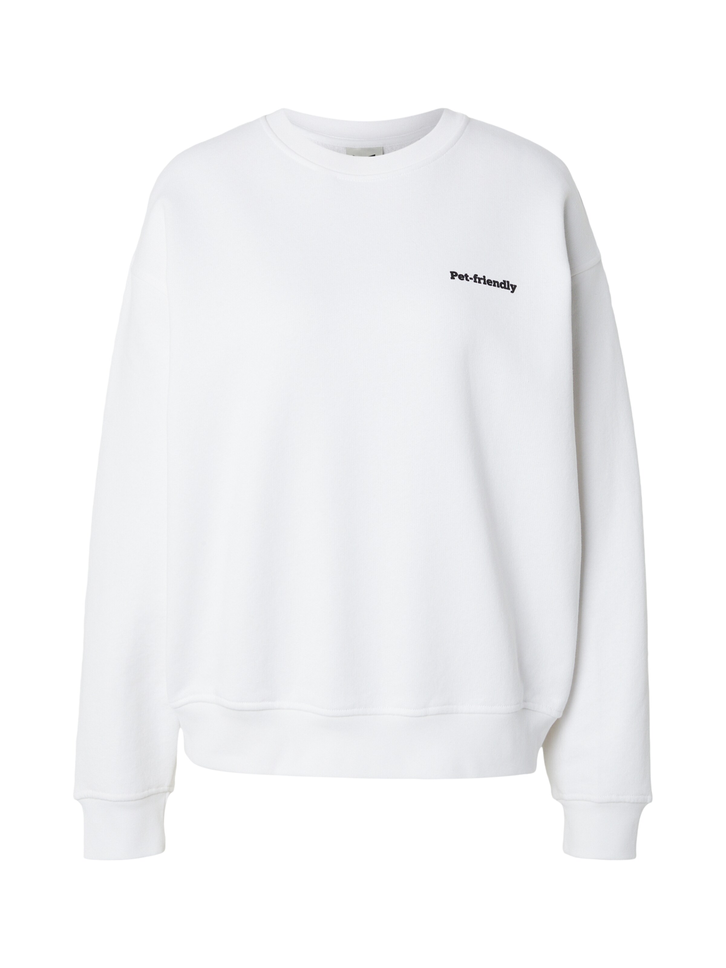 Kaotiko Μπλούζα φούτερ 'PET-FRIENDLY' σε λευκό: μπροστά